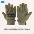 thumbnail image 2 of Unique Bargains Gants de Moto Extérieurs Gants à Doigts Complets Écran Tactile Respirants Gants d'Entraînement Verts, TG, 2 of 6