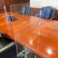 thumbnail image 4 of 18" x 24" Single Leg Partition PLEXIGLASS Shield, 2-Pack, 4 of 7