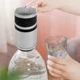 thumbnail image 3 of 2 Pcs Automatic Electric Pump Button Dispenser N Bottle S, Silver Grey N Champagne, 3 of 5