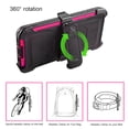 thumbnail image 4 of Mignova Galaxy A50 Space/A30/A20 Case,Heavy-Duty Shockproof Full Body Protection Rugged Hybrid Case with Rotating Belt Clip and Bracket for Galaxy A50 Space/A30/A20 case(Rose red), 4 of 7