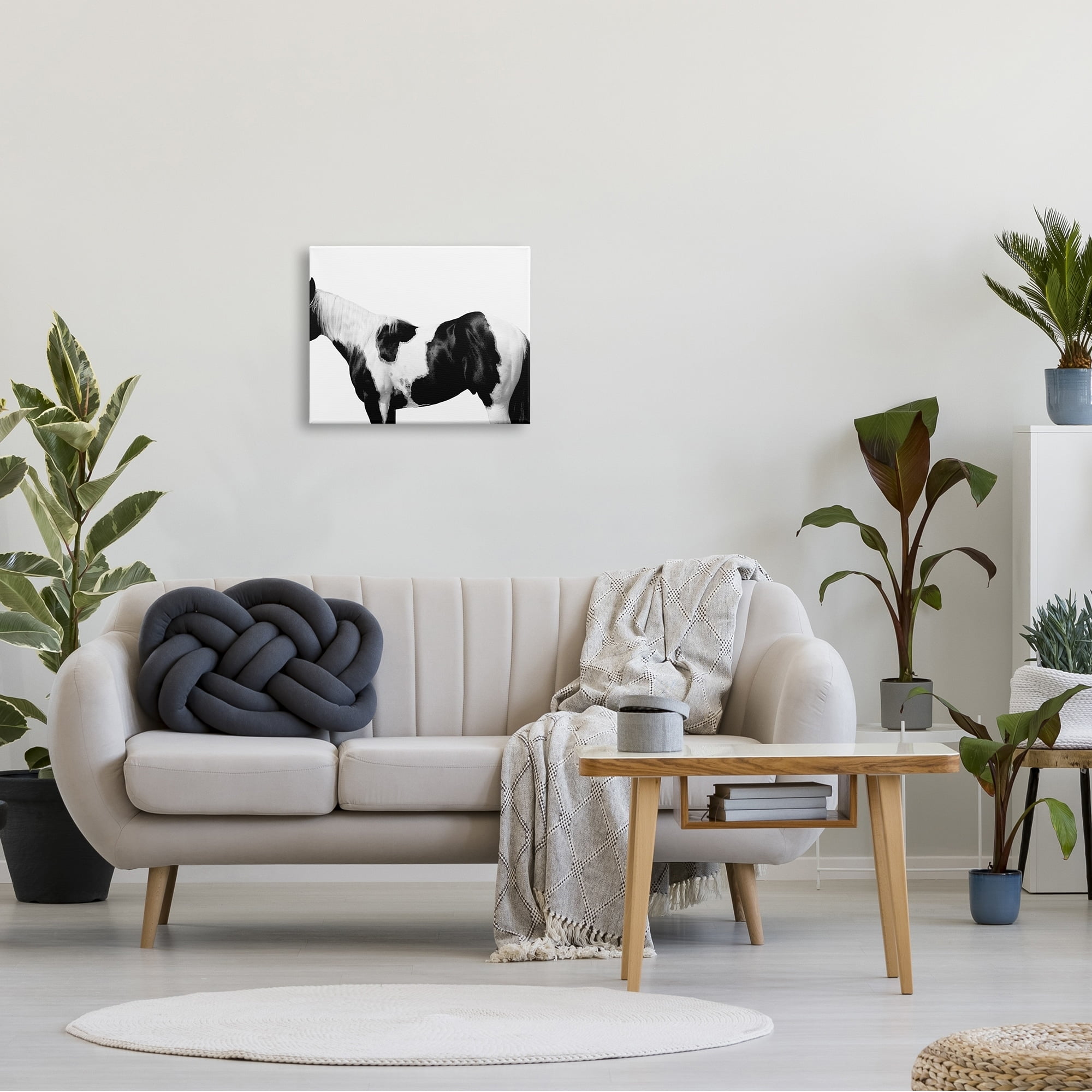 Stupell Industries Modern Horse Torso Photography Natural Animal Pattern, 30 x 24,Design by Samantha Carter