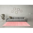 thumbnail image 3 of Ahgly Company Indoor Square Abstract Red Modern Area Rugs, 3' Square, 3 of 4