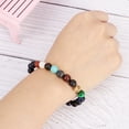 thumbnail image 3 of Topbathy 2Pcs Planet Bracelet Multi Color Beads Comfortable Unisex Jewelry Birthday Christmas, 3 of 5