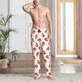 thumbnail image 5 of Mens Pajama Pants - Soft Sleep & Lounge Pants for Men, Simple Red & White Lobster Print Cuteness Casual PJ Bottoms Pants with Pockets, 5 of 5