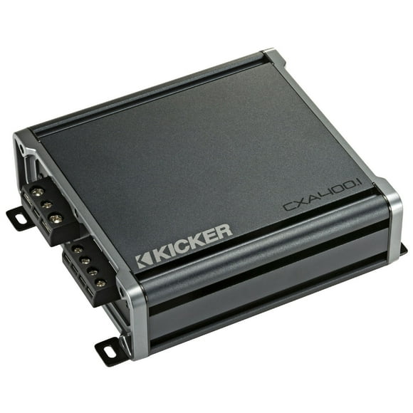 Kicker CX400.1 400W Class D Mono Amplifier for Car Audio Speakers, Black