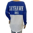 thumbnail image 3 of Kansas Jay Hawks Junior Teen Fit Drop Yoke T-Shirt (Size Large), 3 of 5