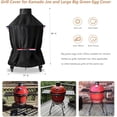 thumbnail image 3 of Grill Cover for Kamado Joe and Big Green Egg Cover, Large Big Green Egg Grill Accessories,  Grill Covers, 37" Dia x 50" H, 3 of 6