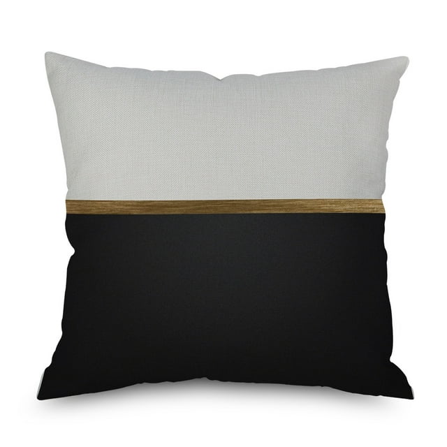 Ins Wind Linen Pillowcase Simple Creative Cushion Abstract Leaf Pillow Square Cushion Cover 3