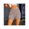 thumbnail image 4 of Women's Athletic Shorts High Waisted Running Shorts Pocket Sporty Short Gym Elastic Workout Shorts, 4 of 5