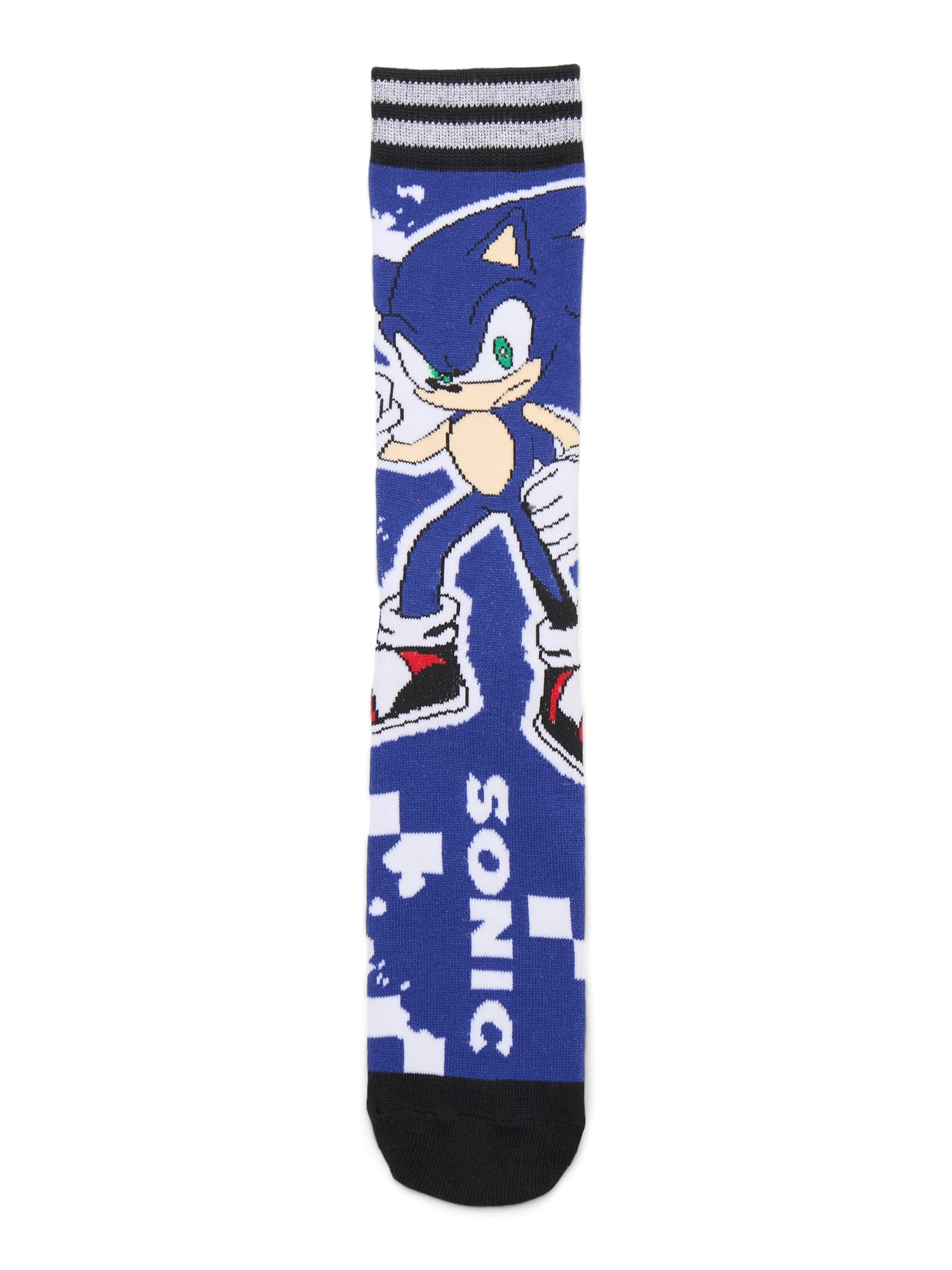 Sonic the Hedgehog Men's Crew Socks, 6-Pack, Shoe Sizes 8-12