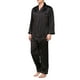 thumbnail image 2 of Txlixc Traje de pijama de seda de 2 piezas, chaqueta de manga larga con solapa masculina + pantalones Txlixc  moda, 2 of 8