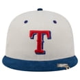 thumbnail image 2 of Men's New Era Cream/Royal Texas Rangers Two-Tone Corduroy 59FIFTY Fitted Hat, 2 of 6