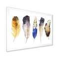 thumbnail image 2 of Designart 'Colourful Boho Art Feather Set I' Bohemian & Eclectic Framed Art Print, 2 of 4