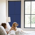thumbnail image 3 of Navy Blue Pure Color Window Privacy Film, Aesthetics Contemporary Luxury Static Cling UV Sun Blocking Tint Film Heat Control Windows Films for Bedroom Bathroom, Window Stickers 23.6"x59", 3 of 8