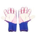 thumbnail image 2 of 1 par de guantes de portero de fútbol, de látex, agarre fuerte, transpirables, cómodos, para entrenamiento, morados, talla 8, 2 of 14