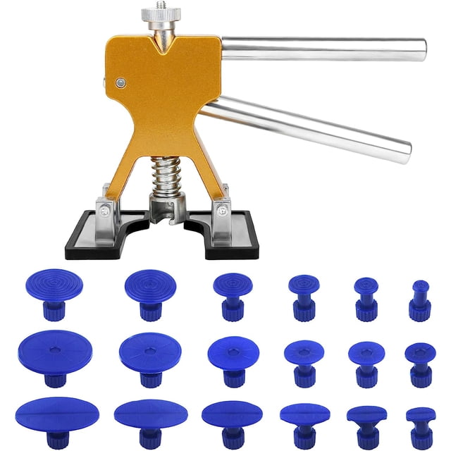 Kit de eliminación de abolladuras sin pintura NQ 18 ventosas azul para automóviles, refrigeradores, motocicletas, lavadoras