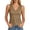 Khaki, variant on idosla Women's Tank Tops Teen Girl Loose Fit V Neck Summer UPF 50 Flowy Curved Hem Basic Casual Sleeveless Tops (Purple, M)