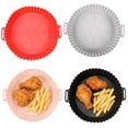 thumbnail image 2 of 8 Pieces Silicone Air Fryer Liners, Reusable Silicone Bowl Basket Fit for 3.6 to 6.8 QT Air Fryer, Replacement Air Fryer Accessories, 2 of 6