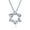 Silver-B, variant on Bling Jewelry Womens Classic Delicate Religious Judaica Hanukkah Intertwined Magen Star of David Pendant Necklace .925 Sterling Silver