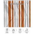 thumbnail image 5 of Burnt Orange Grey Stripe Wrap Around Bed Skirts for California King Bed 16" Drop,Bed Skirt with Adjustable Elastic Belt Dust Ruffle Bed Valance Farmhouse Minimalist Striped Bed Frame Cover, 5 of 7