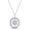 White, variant on Round Cut White Cubic Zirconia Octagon Shaped Starbust Pendant Necklace in 14k Yellow Gold Over Sterling Silver For Women 18" Chain