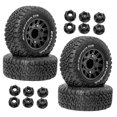 thumbnail image 4 of MERIGLARE 4 Pcs Accessoires de Bricolage Modèle de Rechange Pièce de Rechange Roues RC Pneus pour 1/10 Noir, 4 of 9