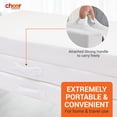 thumbnail image 5 of 4" Folding Mattress, Tri-Fold Floor Mat for Compact Storage with Soft Bamboo Washable Cover- Foldable Sleeping Pad and Floor Mattress, Queen Size, 5 of 6