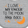 thumbnail image 4 of Inktastic I Love My Uncle to the Moon and Back Boys or Girls Baby Bib, 4 of 4