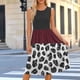 thumbnail image 2 of Vestido Largo de Manga Larga para Mujeres Casual sin Posicionamiento Impreso sin Mangas Suelto con Cuello Redondo Y Bolsillos, Vestido de Poliéster Elástico Suave para Uso Diario, 2 of 6