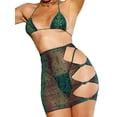 thumbnail image 1 of Txlixc Conjunto de bikini de 2 piezas para mujer, tops con cuello + traje de baño con falda envolvente hueca Txlixc Sexy, 1 of 4