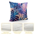 thumbnail image 4 of Acheng Palm Leaves with Lush Branches and Leaves Tropical Jungle Palm Leaves Plush Pillowcase White, 4 of 5
