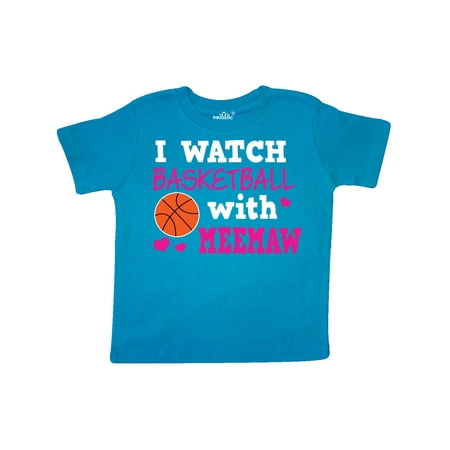 

Inktastic I Watch Basketball with Meemaw Gift Toddler Toddler Girl T-Shirt