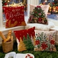 thumbnail image 7 of Uutvery Christmas Printed Pillow Cover,Christmas Theme 17.72x17.72 Inches,Xmas Snowflake Tree Pillow Cover,Merry Christmas Farmhouse Decor,Winter Decor Pillows for Home Couch Bed Living Room, 7 of 7