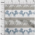 thumbnail image 1 of oneOone Tissu Georgette Viscose Rayé/éléphant & Imprimé Ikat Cheval BTY 42 Pouces de Large, 1 of 3