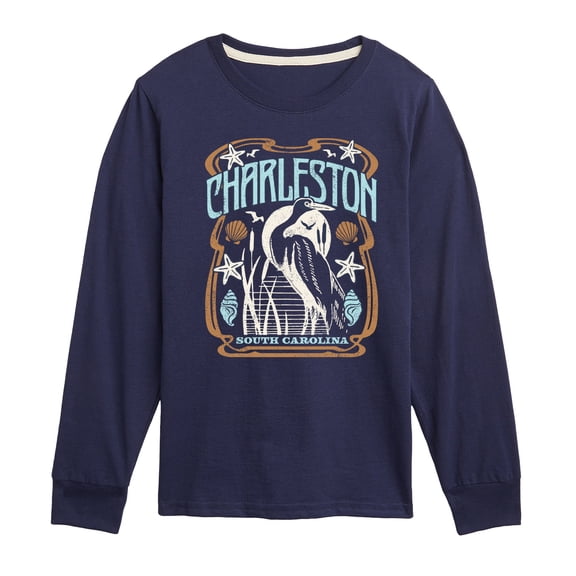 Instant Message - Charleston South Carolina - Youth Boys Long Sleeve Graphic T-Shirt