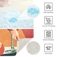 thumbnail image 3 of Yayeee Bath Rug for Bathroom Floor Non Slip Rectangle Fluffy Soft Absorbent Mat, 16"x24", Orange Glasses, 3 of 7