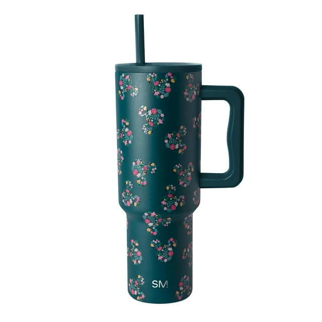 Vaso Simple Modern Disney Trek de 1,2 L con asa y tapa con pajita