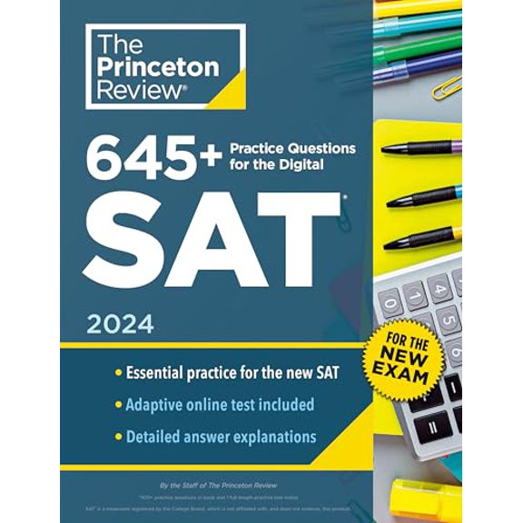 Pre-Owned 645  Practice Questions for the Digital Sat, 2024: Book   Online Practice (Paperback) 0593516729 9780593516720