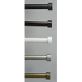 thumbnail image 2 of Urbanest Adjustable Single Drapery Curtain Rod – 5/8” Diameter, 84”–120”, Bronze Finish with End Caps – Window Curtain Hardware, 2 of 2