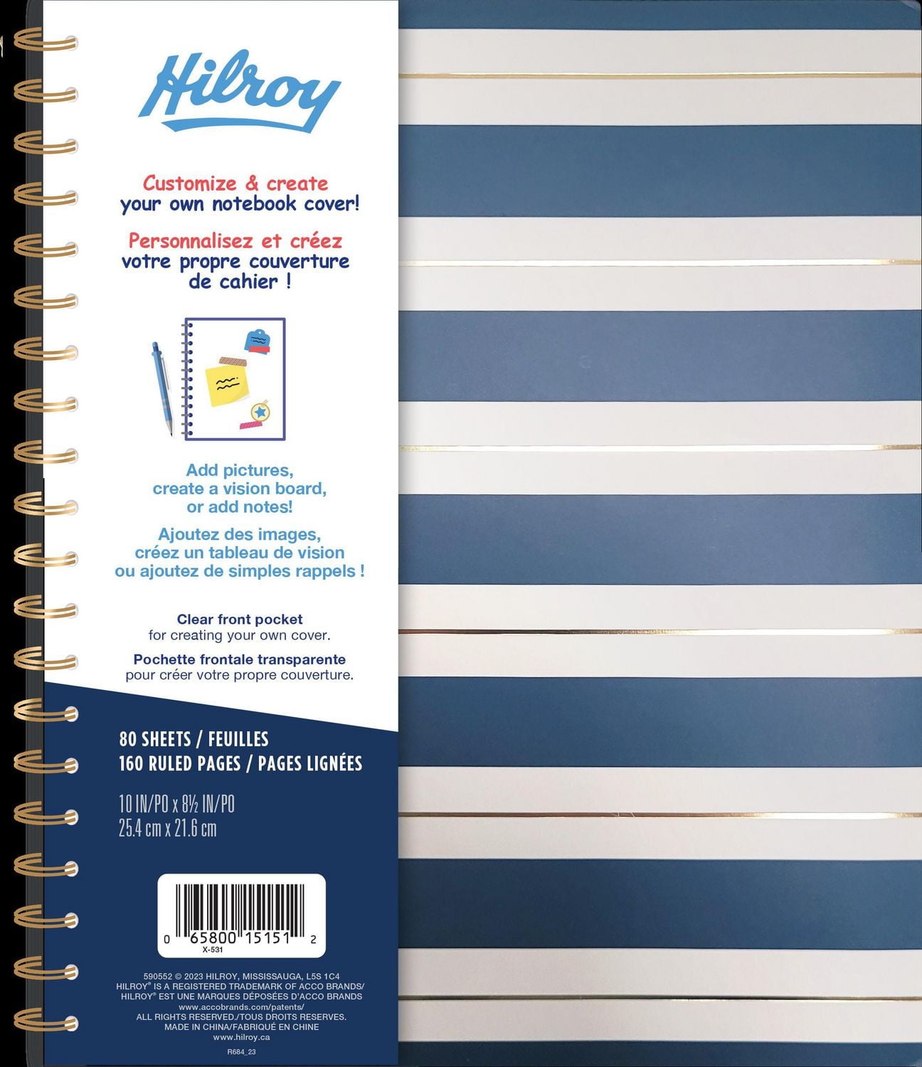 Hilroy Create  Your Own Cover Notebook, Notebook