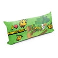 thumbnail image 2 of Mojang Minecraft Battle Time Green Body Pillow Cover, 100% Microfiber, 2 of 5