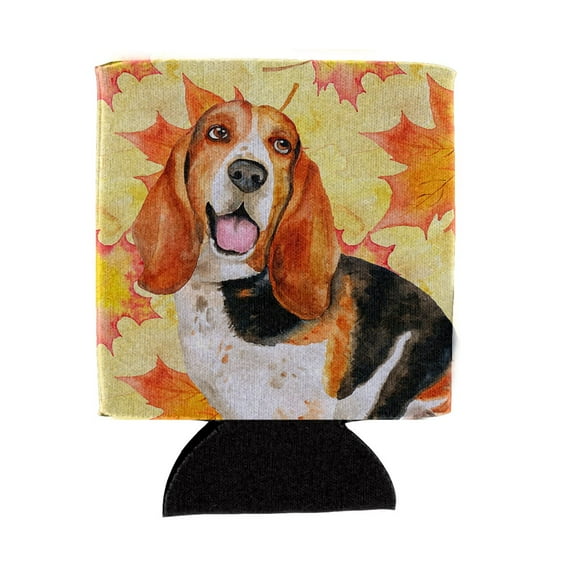 Carolines Treasures BB9965CC Basset Hound Fall Can or Bottle Hugger Can Hugger multicolor