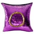 thumbnail image 4 of Funda Protectora con Lentejuelas en La Parte Posterior Del Cuerpo, Funda de Cojín de de Poliéster de 2 Colores Dorado morado, 4 of 6