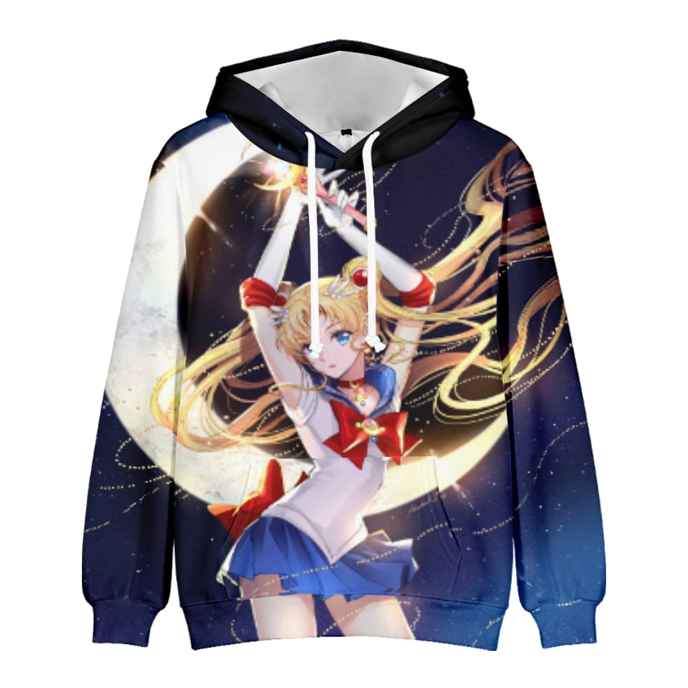 sailor moon oversized hoodie