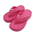 thumbnail image 4 of Viluyesy Womens Flip Flops, Slope Heel Arch Support Soft Sole Summer Beach Slippers Hot Pink, 4 of 6