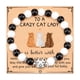 thumbnail image 4 of Pulsera de gato de piedra con imán negro, pulsera de gato atigrado naranja, pulsera de regalo para mujer loca con cabeza de gato plateada, 4 of 6