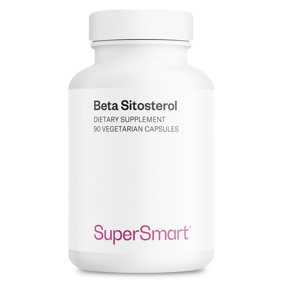 SuperSmart Beta-Sitosterol Supplement 180mg per Day (Patented) - Plant Sterols - Beta-Sitosterol Extract for Men | Non-GMO & Gluten Free - 90 Vegetarian Capsules
