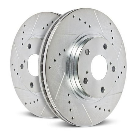 Power Stop AR82154XPR Evolution Drilled & Slotted Rotors -Rear