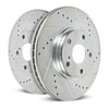 Power Stop AR8742XPR Evolution Drilled & Slotted Rotors -Front Fits 2004 Jeep Grand Cherokee