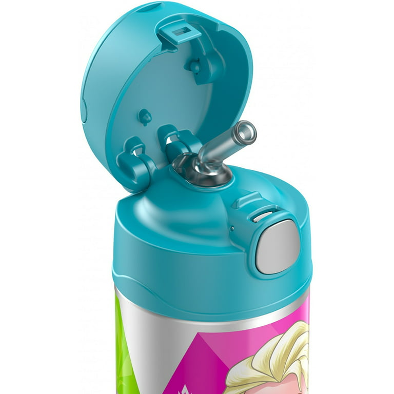 Thermos 12 Ounce Funtainer Frozen Elsa Vacuum Insulated Straw
